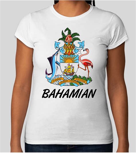 Bahamian Coat of Arms Fashion Graphic Tee Celebrate The | Etsy