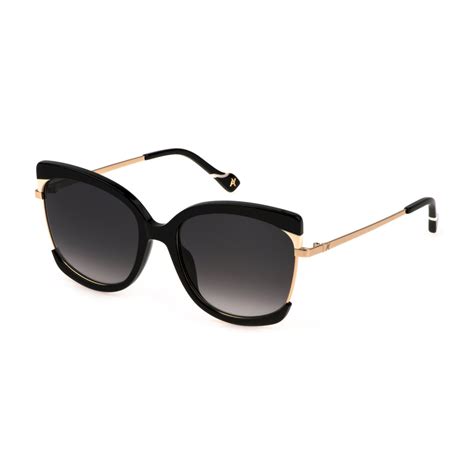 Yalea Sya F Polished Rose Gold Sunglasses Woman