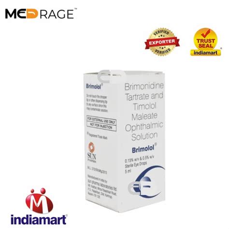 Timolol Brimonidine Eye Drops Brimolol Eye Drop 5 Ml At Rs 662piece