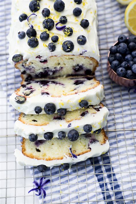 Cream Cheese Lemon Blueberry Pound Cake Recipe