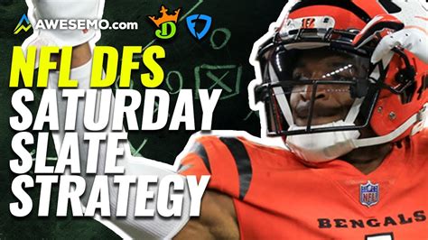 Nfl Dfs Lineups And Stacks Divisional Round Nfl Dfs Strategy Youtube