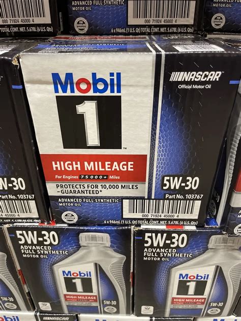 Mobil 5W 30 High Mileage Advanced Full Synthetic Motor Oil