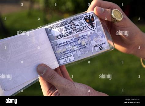 Afc Wimbledon Season Ticket Hi Res Stock Photography And Images Alamy