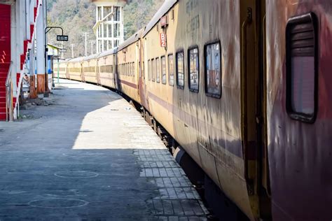 Kathgodam, Uttarakhand, India, September 25 2023 - Indian railway train ...