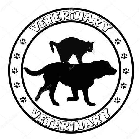 Veterinary Icon Round Frame — Stock Vector © Hibrida13 141780340