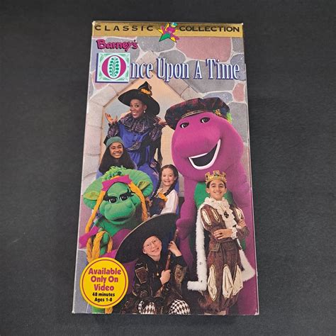 Barney Once Upon A Time Vhs 1996 White Tape Vintage Classic Collection 45986020147 Ebay