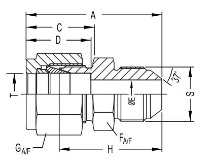 N2402 AN Male Connectors QC Hydraulics