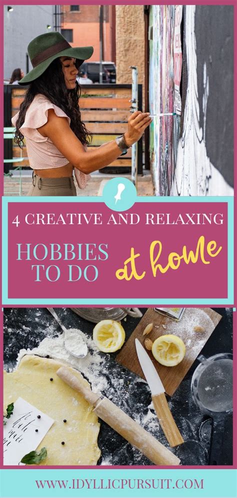 4 Creative And Relaxing Hobbies At Home Hobbies To Take Up Hobbies To