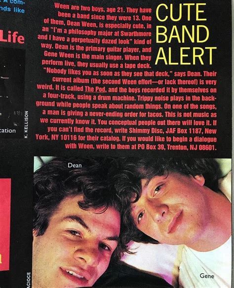 Cute Band Alert Sassy Magazine April 92 R Ween