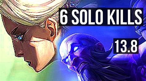 CAMILLE Vs RYZE TOP 6 Solo Kills 300 Games KR Diamond 13 8