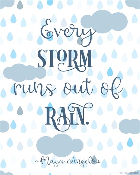 Every Storm Runs Out Of Rain Printable The Full Nester Printables