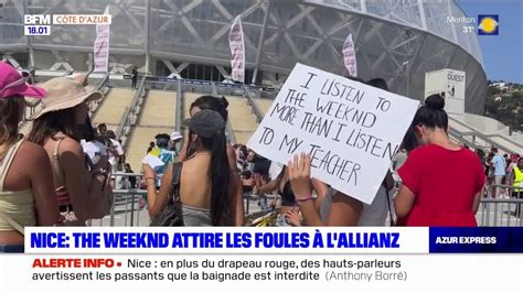 Nice The Weeknd Attire Les Foules à Lallianz Riviera