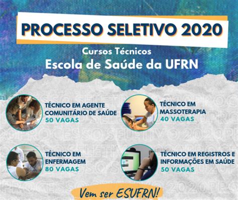 Escola De SaÚde Da Ufrn Abre InscriÇÕes Para 220 Vagas Em Quatro Cursos