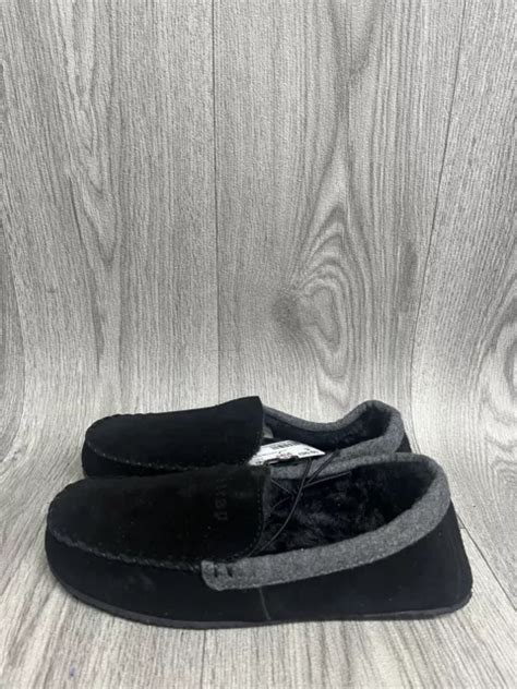 Firetrap Moccasin Black Suede Slippers Uk Size 3 Brand New £1299 Picclick Uk