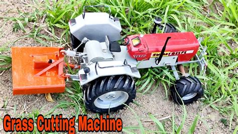 How To Make Rc Tractor Pto Powered Grass Cutting Machine Grass Cutter Machine Koshish All Time