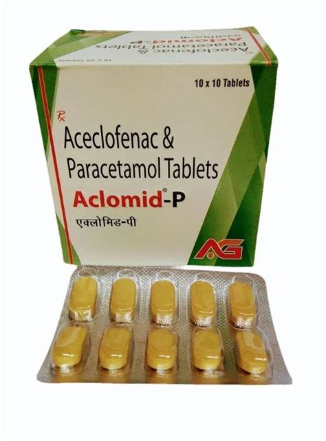 Aceclofenac Paracetamol Tablet IP Strength 425mg At Rs 54 90 Stripe