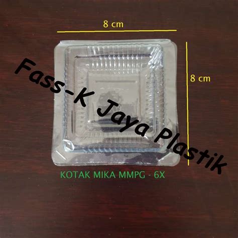 Jual Plastik Mika Kue Ukuran X Isi Pcs Mika Kotak Makanan Box