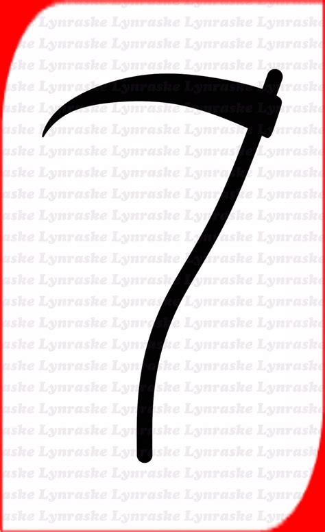 Scythe Silhouette Svg Svg Dxf Cricut Silhouette Cut File Instant