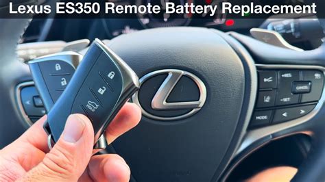 2022 Lexus Es350 How To Replace Remote Key Fob Battery YouTube