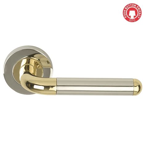 Dale Hardware Orbit Privacy Lever On Round Rose Polished Chrome