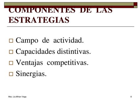 Admnistracion Estrategia Ppt Descargar