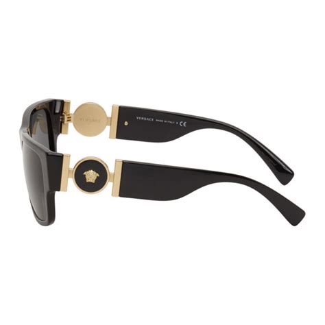 Versace Black Medusa Medallion Square Sunglasses 245 Ssense Lookastic