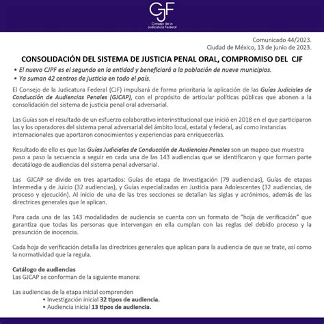 Cjf On Twitter El Cjf Impulsa La Aplicaci N De Las Gu As Judiciales