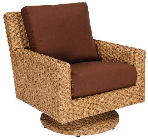 WhiteCraft by Woodard Mona Wicker Swivel Chair - Replacement Cushion ...