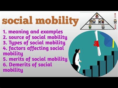 What Is Social Mobility Meaning Sources Factors Types Merits