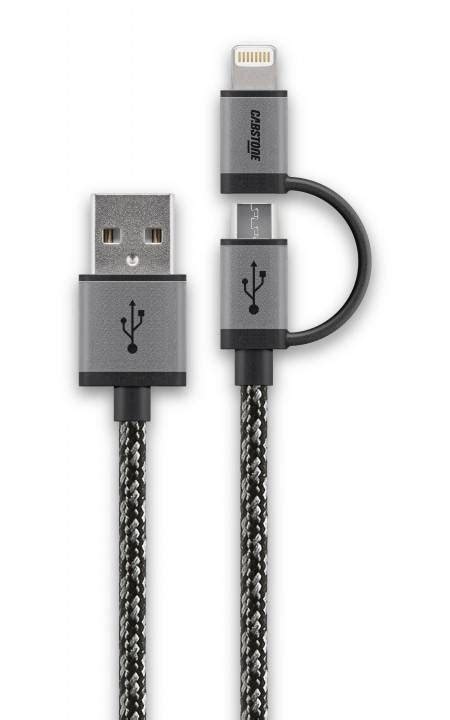 C Ble Micro Usb Tress Avec Adaptateur Lighting Cabstone M C Bles