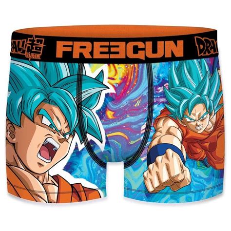 Freegun Boxer Microfibre Dragon Ball Super Goku Gar On Orange