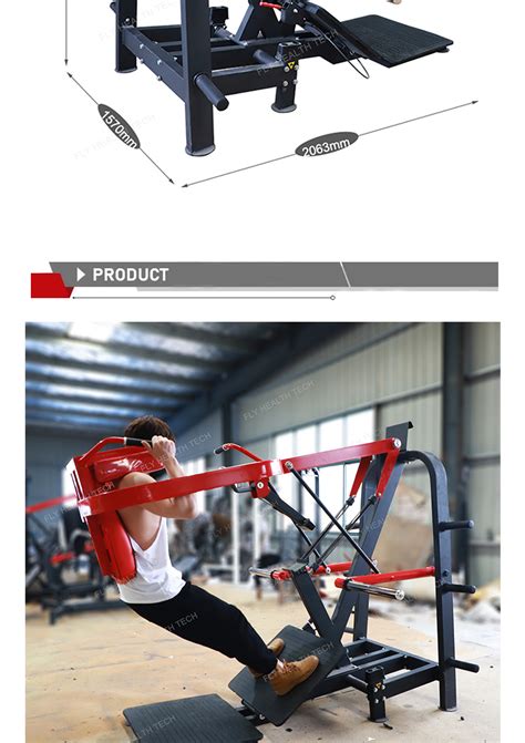 Commercial Plate Loaded Super Hack Squat Machine Gym Fitness Equipment