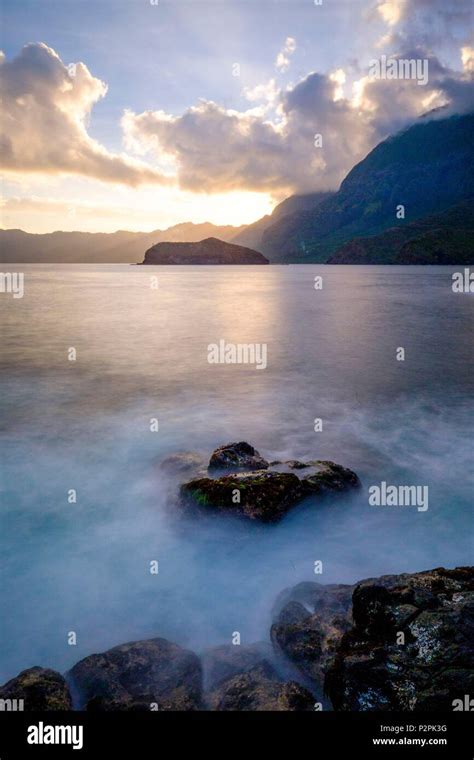 France French Polynesia Marquesas Archipelago Hiva Oa Island Sunset