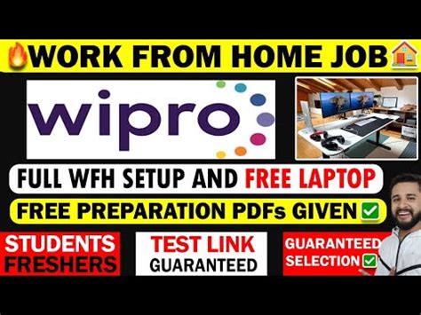 Work From Home Jobs Wipro On Spot Test Online Job Job Vacancy