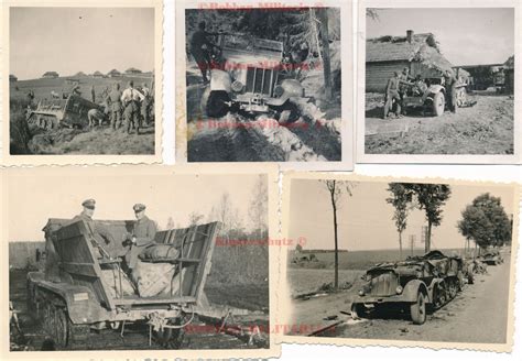 Fotos Wehrmacht Sd Kfz Halbkette Front Zugkraftwagen Postimages