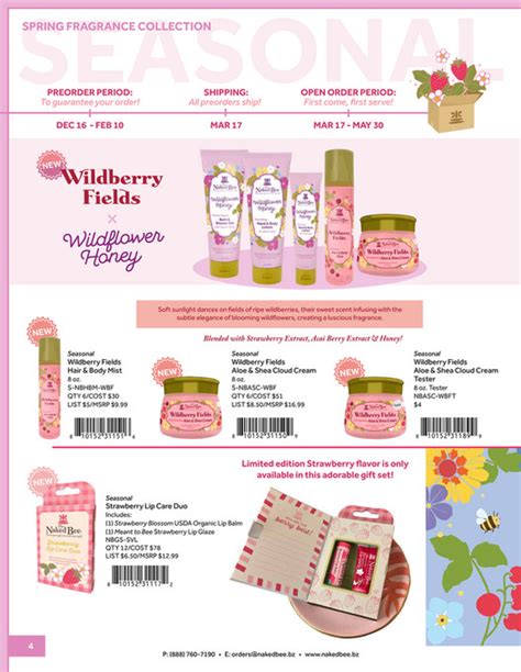 Philip David Company Naked Bee Catalog Winter Spring Page