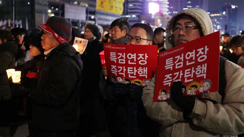 탄핵 인용 촉구하며 광장 나온 야권 대선주자 Mk스포츠