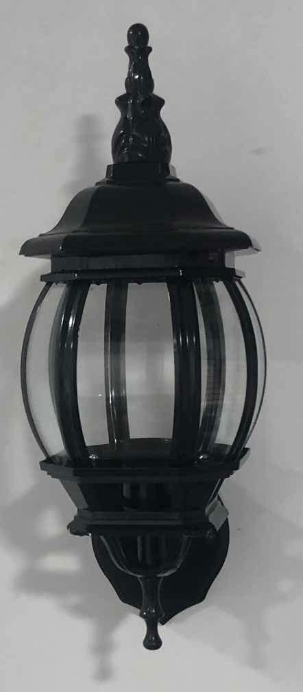 Farol Colonial Metal Y Vidrio Negro O Bronce L 40cm X A 18cm Cuotas