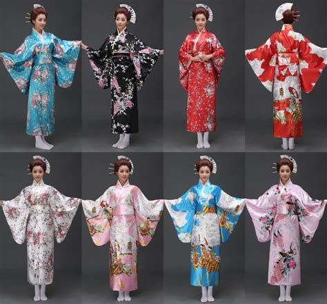 17 estilos japonês do vintage gueixa quimono yukata haori traje retro