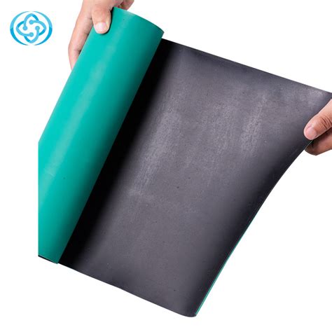 Two Layer Anti Static Rubber Mat For Esd Sensitive Environments