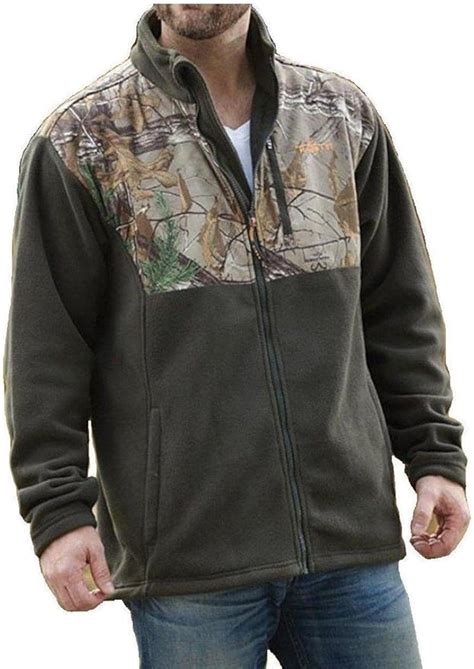 Habit Men S Camouflage Fleece Jacket Realtree Xtra Green Fj Xl