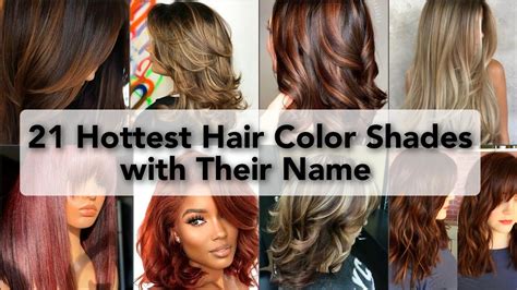 New Hottest Hair Dye Shades With Their Names Fall Winter Hair