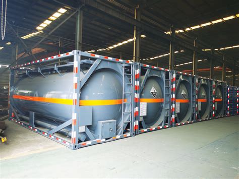 30FT Petrochemicals Acid Tank Container 28 30cbm T14 Hydrochloric Acid