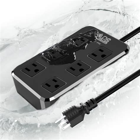 Amazon IPX6 Outdoor Power Strip Waterproof Surge Protector Power