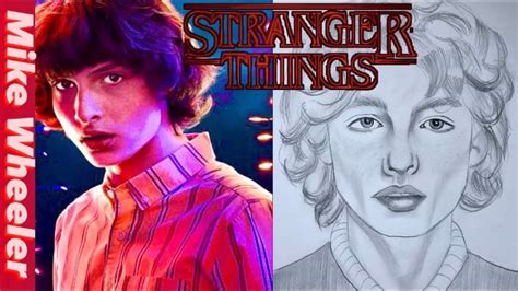 Real Time Drawing Finn Wolfhard Mike Wheeler From Stranger Things Youtube