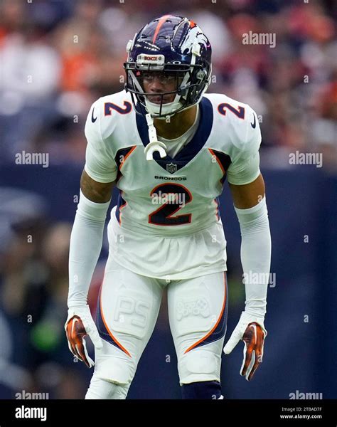 Denver Broncos Cornerback Pat Surtain Ii Plays Against The Houston