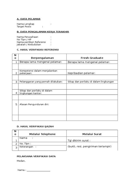 Pdf Verifikasi Data Dokumen Tips