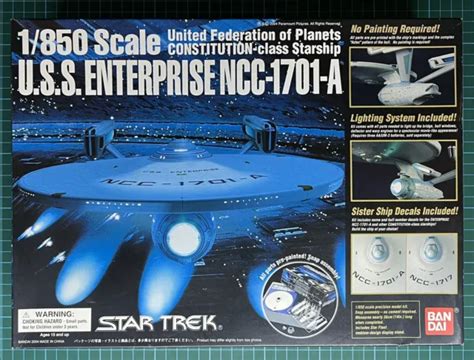 STAR TREK U S S Enterprise NCC 1701 A 1 850 Scale Model Kit Bandai