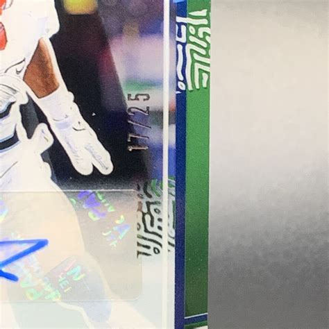 Panini Clearly Donruss Tyjae Spears Rated Rookie Green Auto