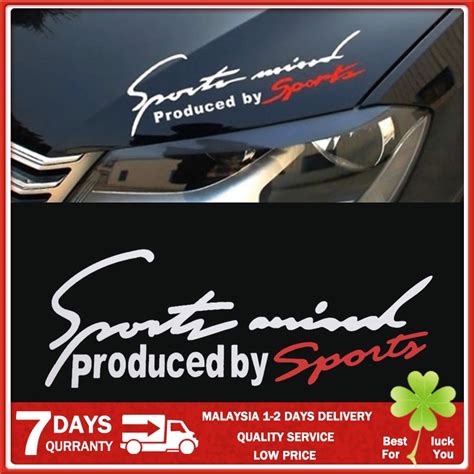 Perodua Proton Toyota Honda Nismo Car Sticker Sports Mind Powered